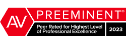 Martindale-Hubbell AV Preeminent, Peer Rated for Highest Level of Professional Excellence 2022