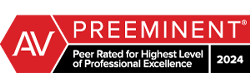 Martindale-Hubbell AV Preeminent, Peer Rated for Highest Level of Professional Excellence 2024
