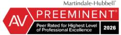 Martindale-Hubbell | AV Preeminent | Peer Rated for Highest Level of Professional Excellence 2026